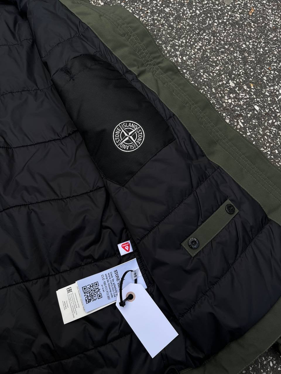 Stone Island Soft Shell-R With Prima Loft Insulation Technology Grøn Green M Medium