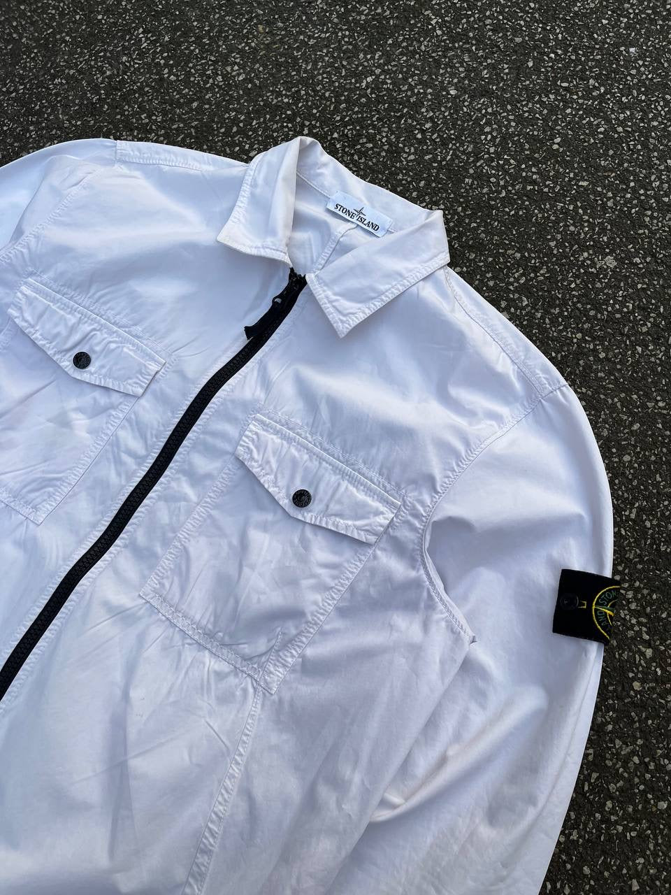 Stone Island Overshirt Hvid XL
