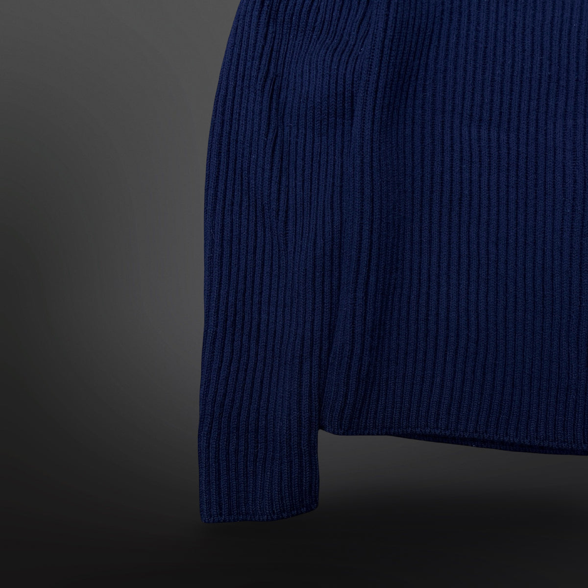 Stone Island Ribbed Wool Roll Neck – Navy – Size L