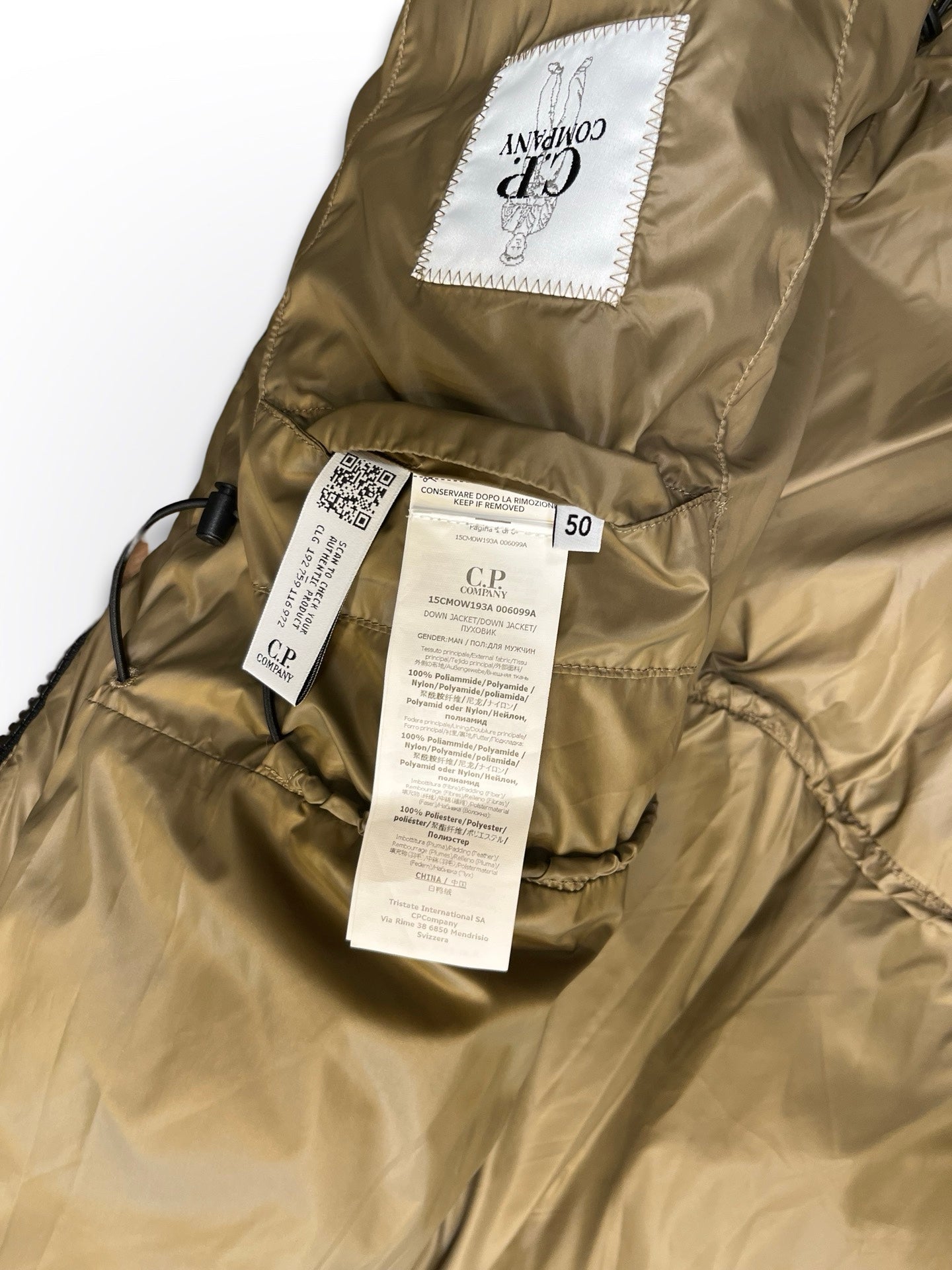 Brugt C.P.Company DD-Shell Dunjakke Vinterjakke i grøn M medium str.50