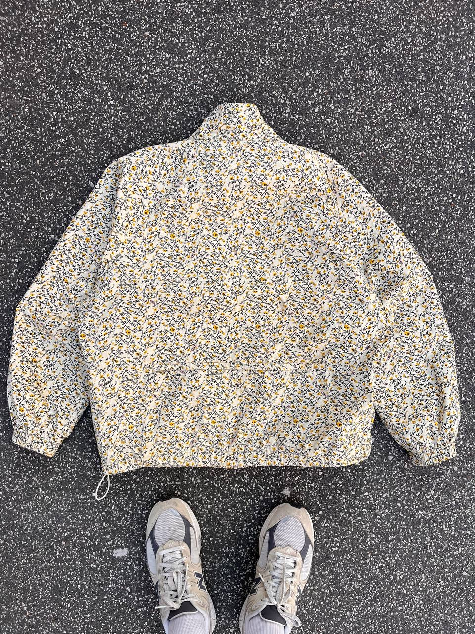 Supreme Sommerjakke Windbreaker Flowers Box Logo L Large Beige