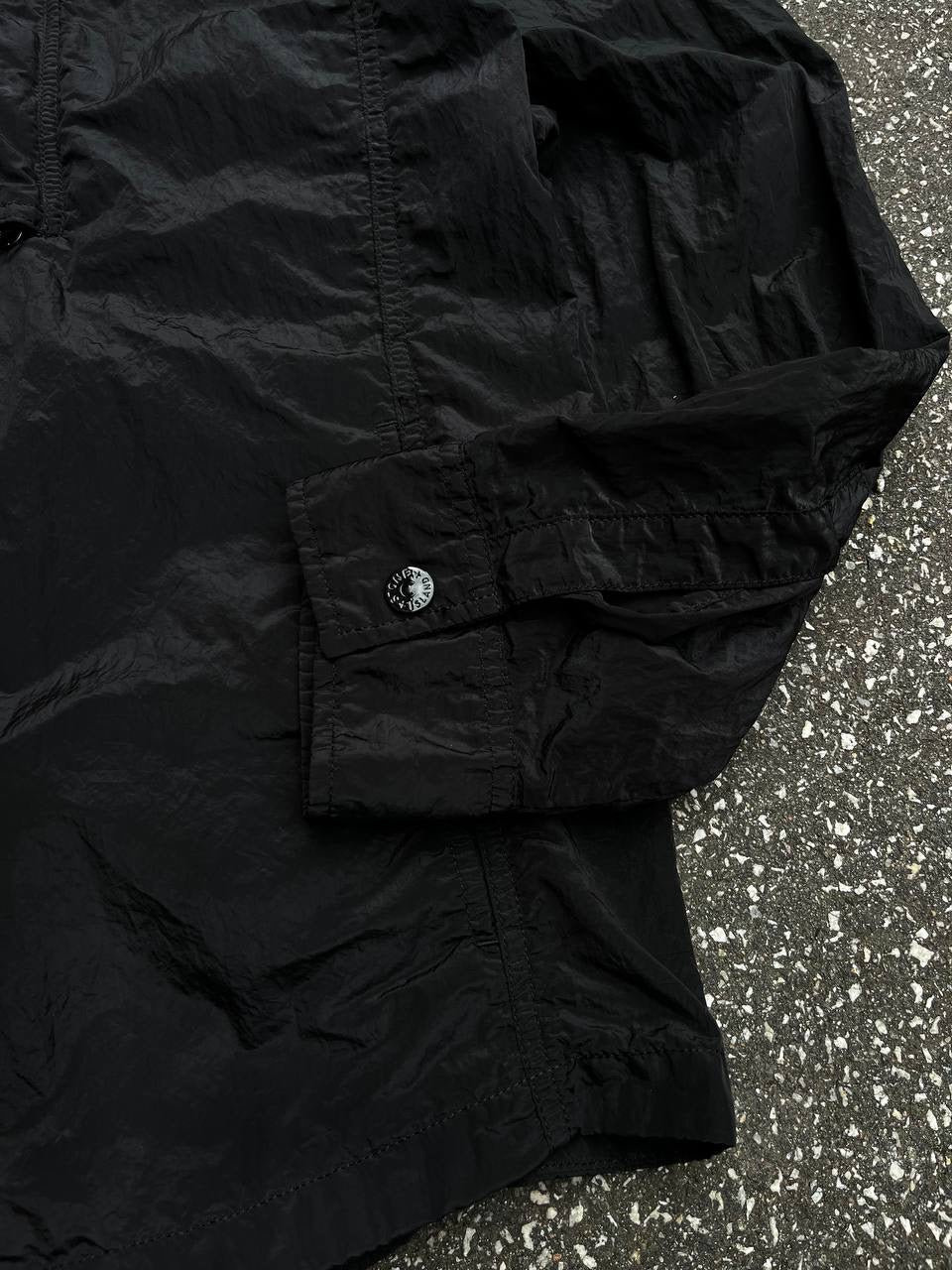 Stone Island Overshirt Sommerjakke i Sort Black Nylon Metal L Large 681510844