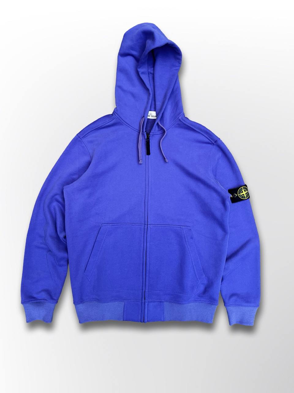 Zip up hoodie hættetrøje Stone Island i lilla L large