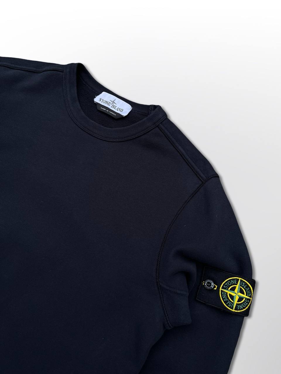 Stone Island Sweatshirt Brugt Used i Mørkeblå Small 711562720