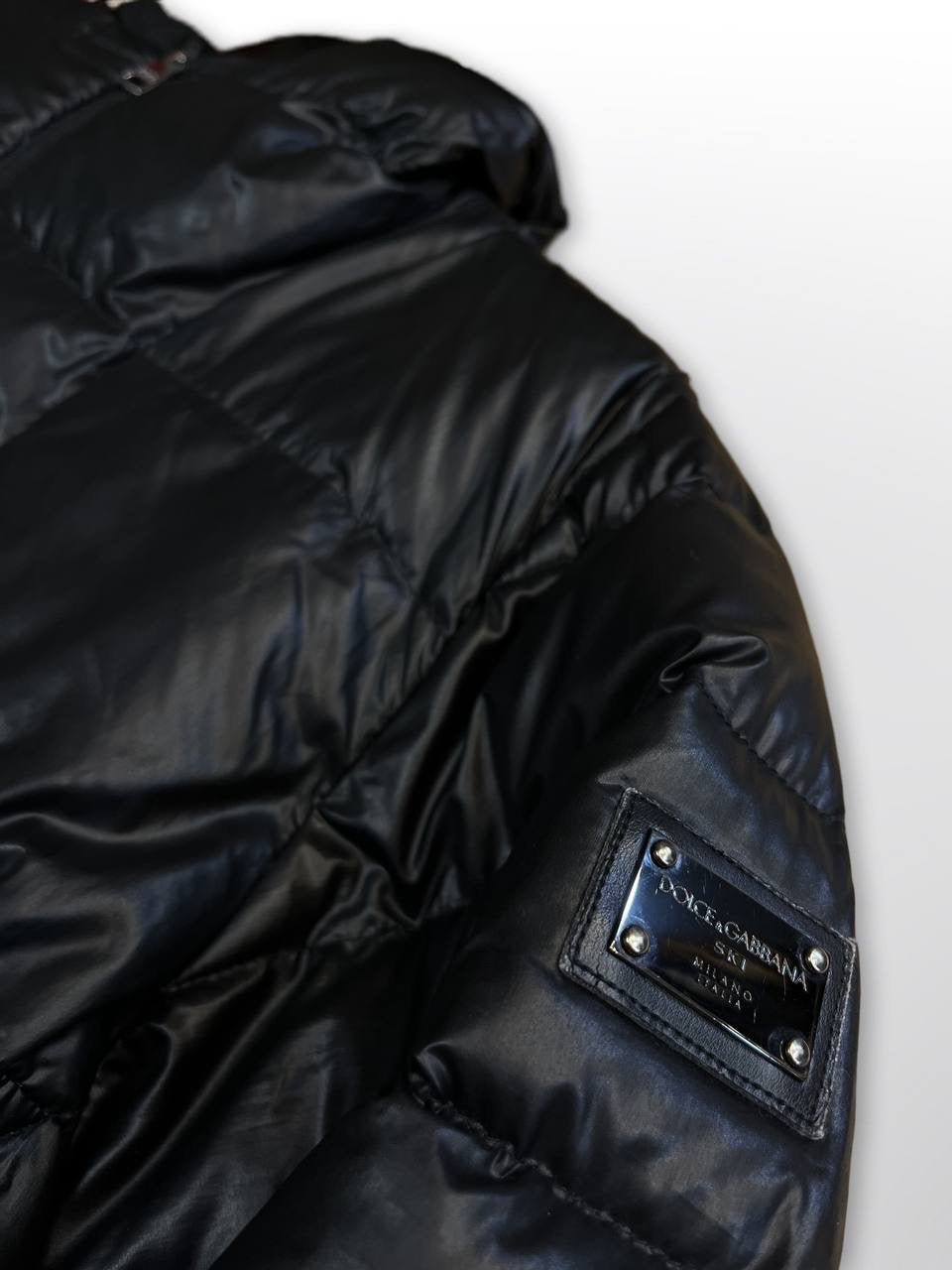 Dolce & Gabbana Skijakke Montbell shape i sort Medium Brugt Recco chip