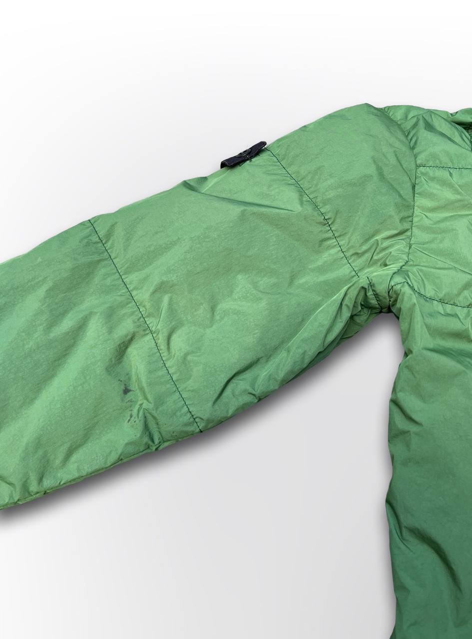 Brugt Used Puffer vinter jakke Stone Island i grøn S XS 164cm