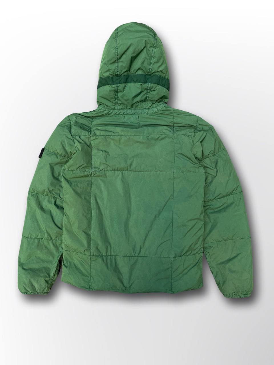 Brugt Used Puffer vinter jakke Stone Island i grøn S XS 164cm
