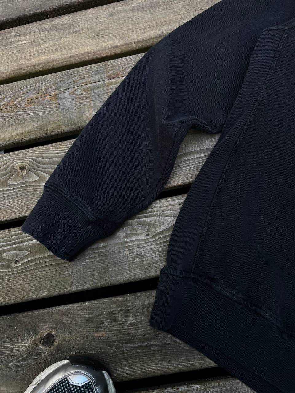 Stone Island Sweatshirt Crew Neck Small Sort Brugt