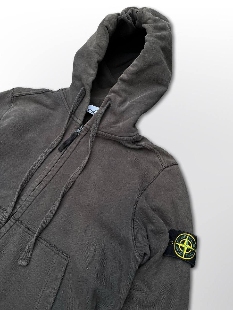 Stone Island Zip Up Hoodie Hættetrøje Medium herre Brugt
