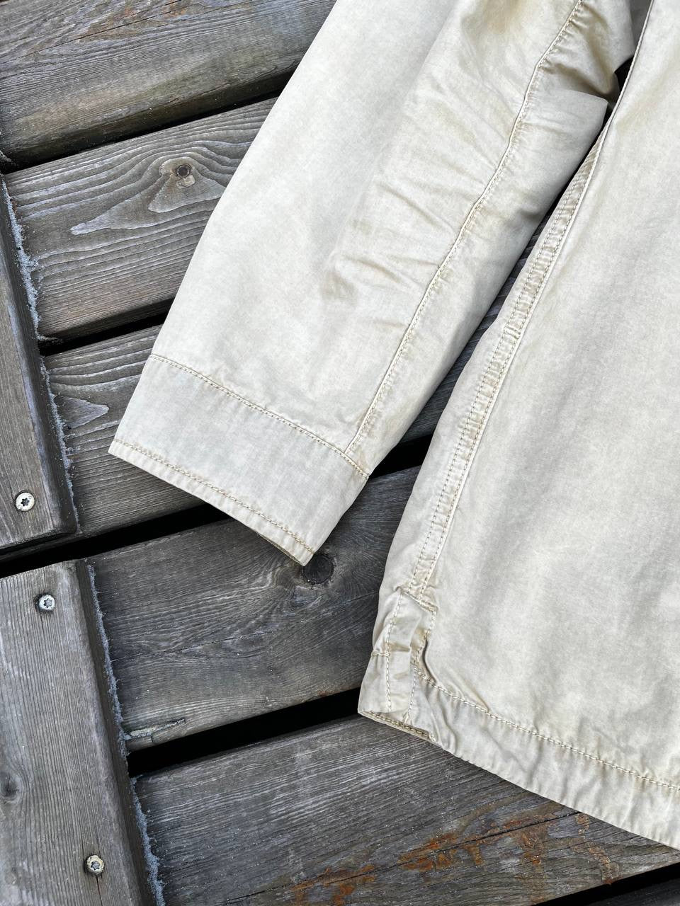 Stone Island Overshirt i Beige XL Brugt