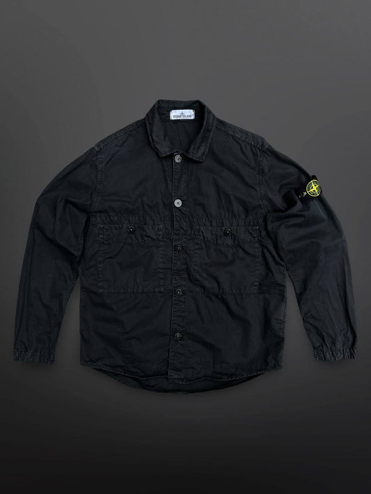 Stone Island Overshirt Skjorte Somerjakke Sort Black M Medium 7415110WN