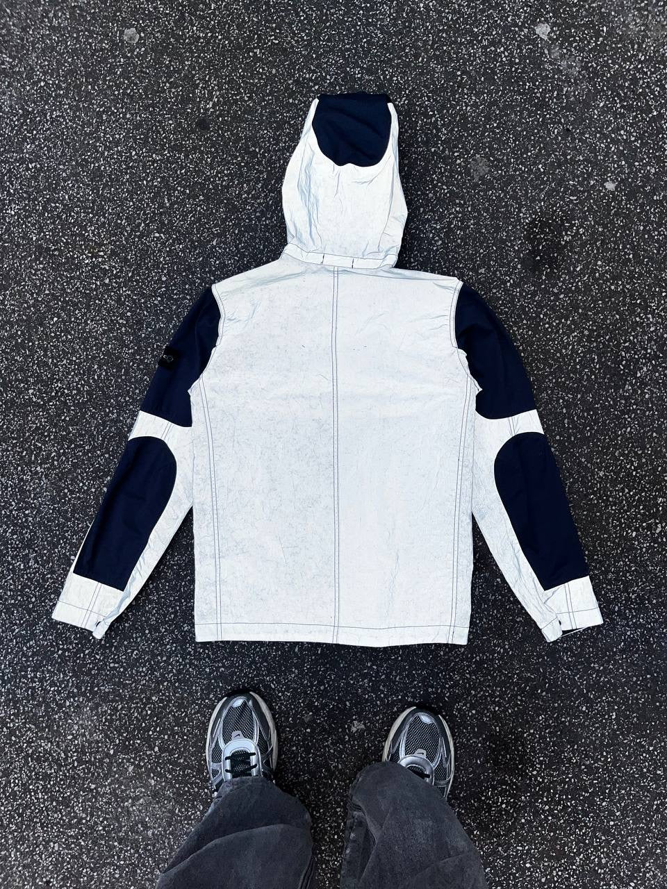 Stone Island jakke Reflective Archivo Small Navy Brugt Used