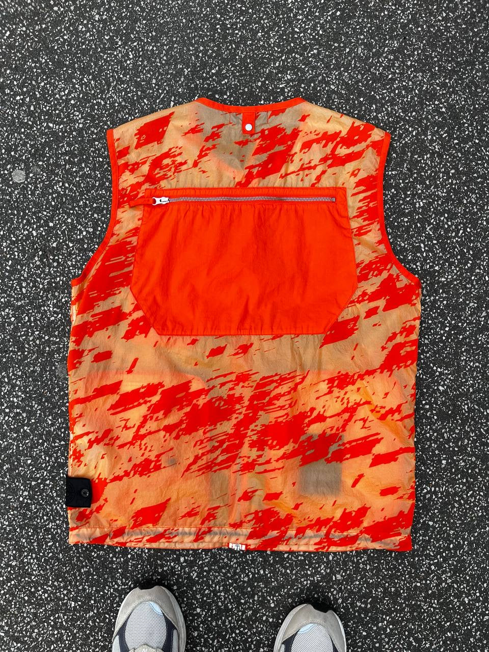 Stone Island Shadow Project Lucid Flock Vest M Medium Orange