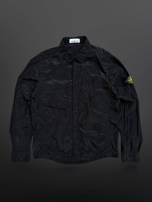 Stone Island Overshirt Sommerjakke i Sort Black Nylon Metal L Large 681510844