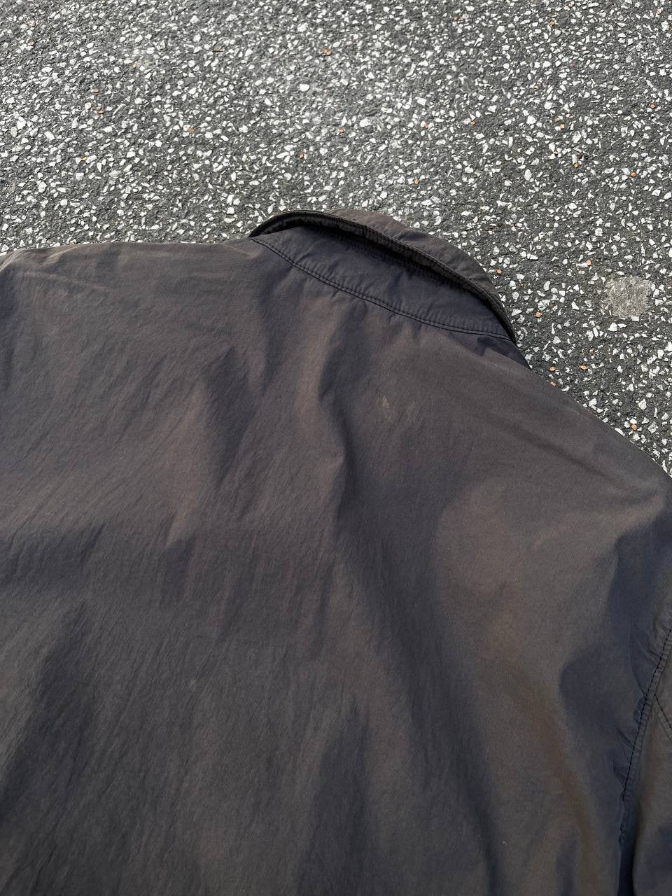 Stone Island Overshirt Skjorte M Medium i Grå Brugt Used