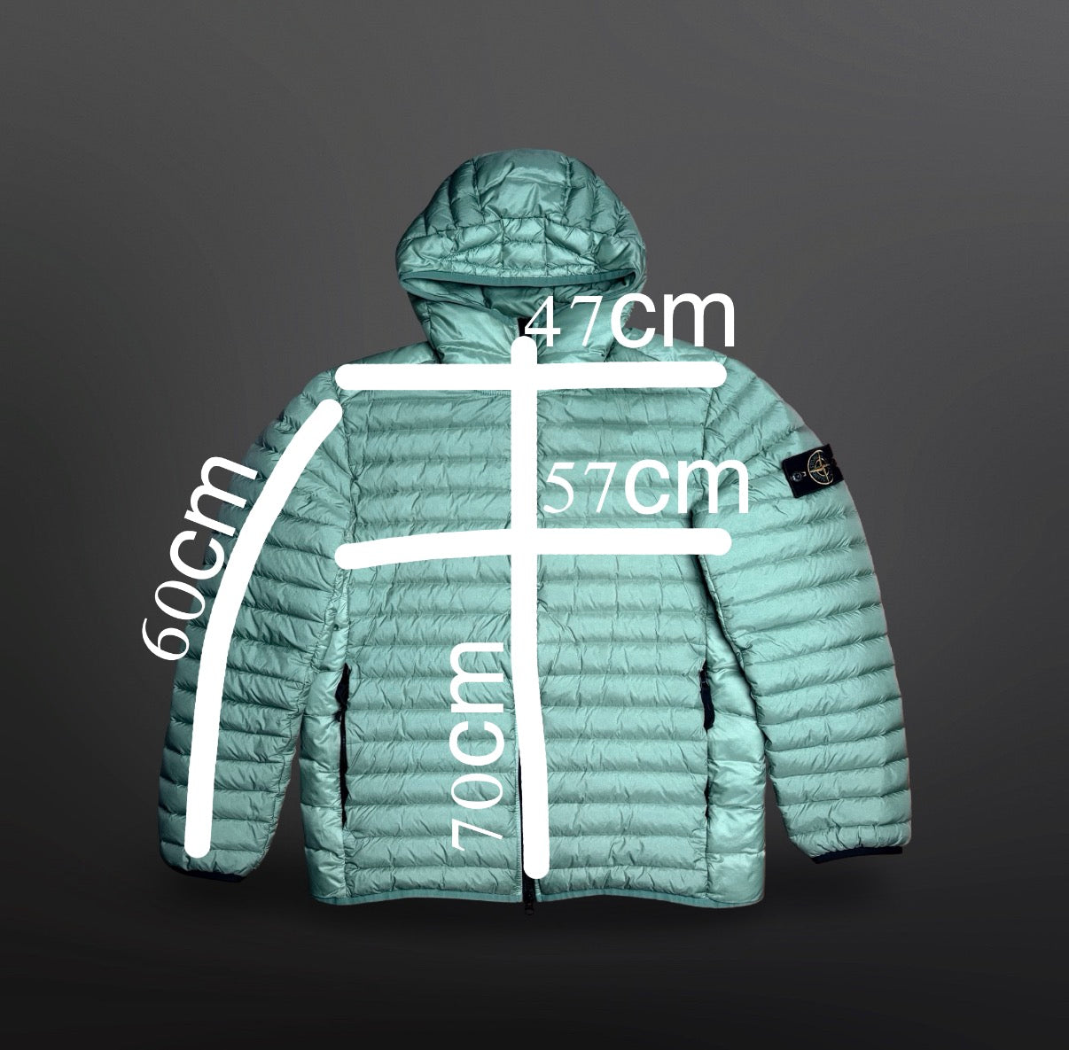 Stone Island Loom Woven Chambers R-Nylon Down-TC Mint L Large