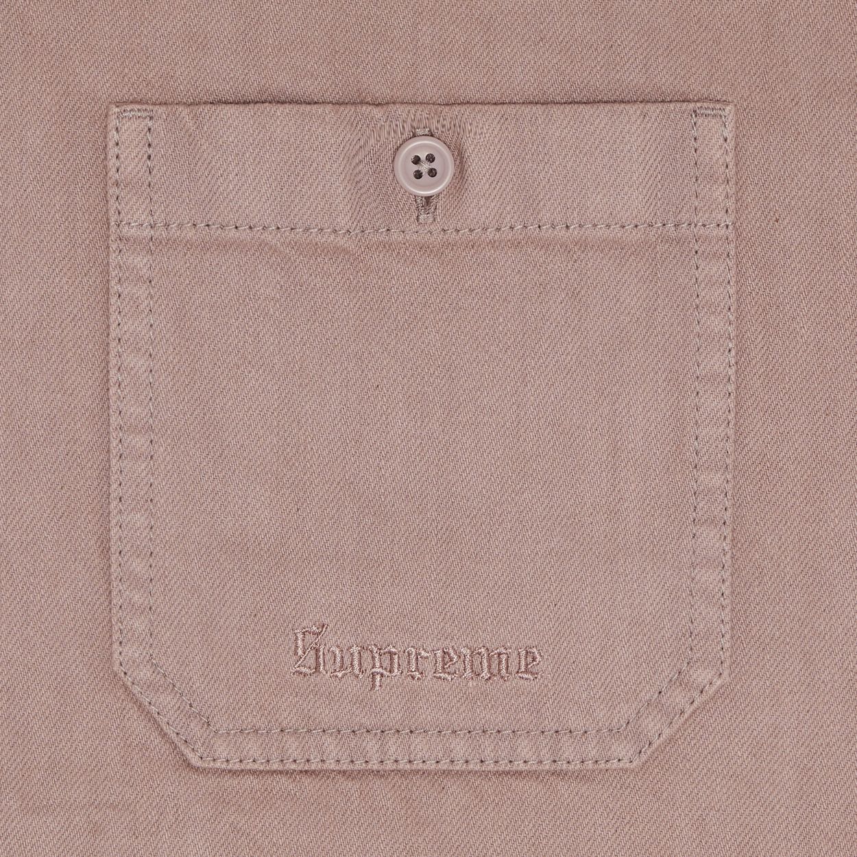 Supreme Hooded Denim Shirt – Dusty Pink M Medium