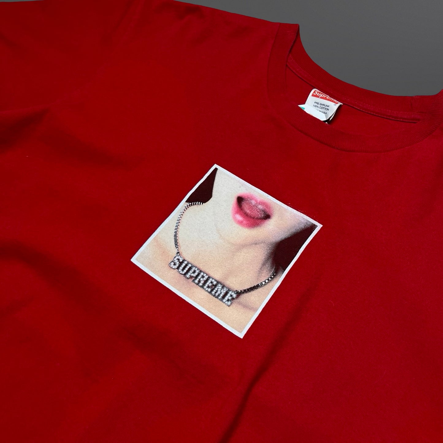 Supreme Necklace Tee - Rød Red M Medium