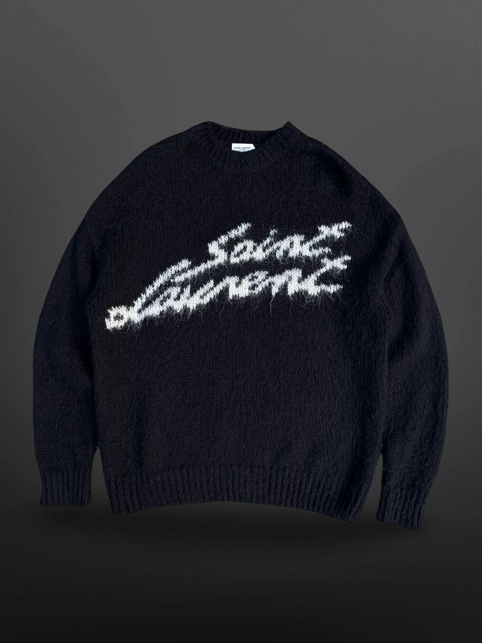 SAINT LAURENT PARIS sweater セーター　黒 スタッズ SAINT LAURENT PARIS sweater セーター 黒 スタッズ
