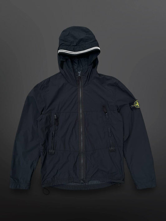 Stone Island Windbreaker Skin Touch Nylon Sort Black S Small