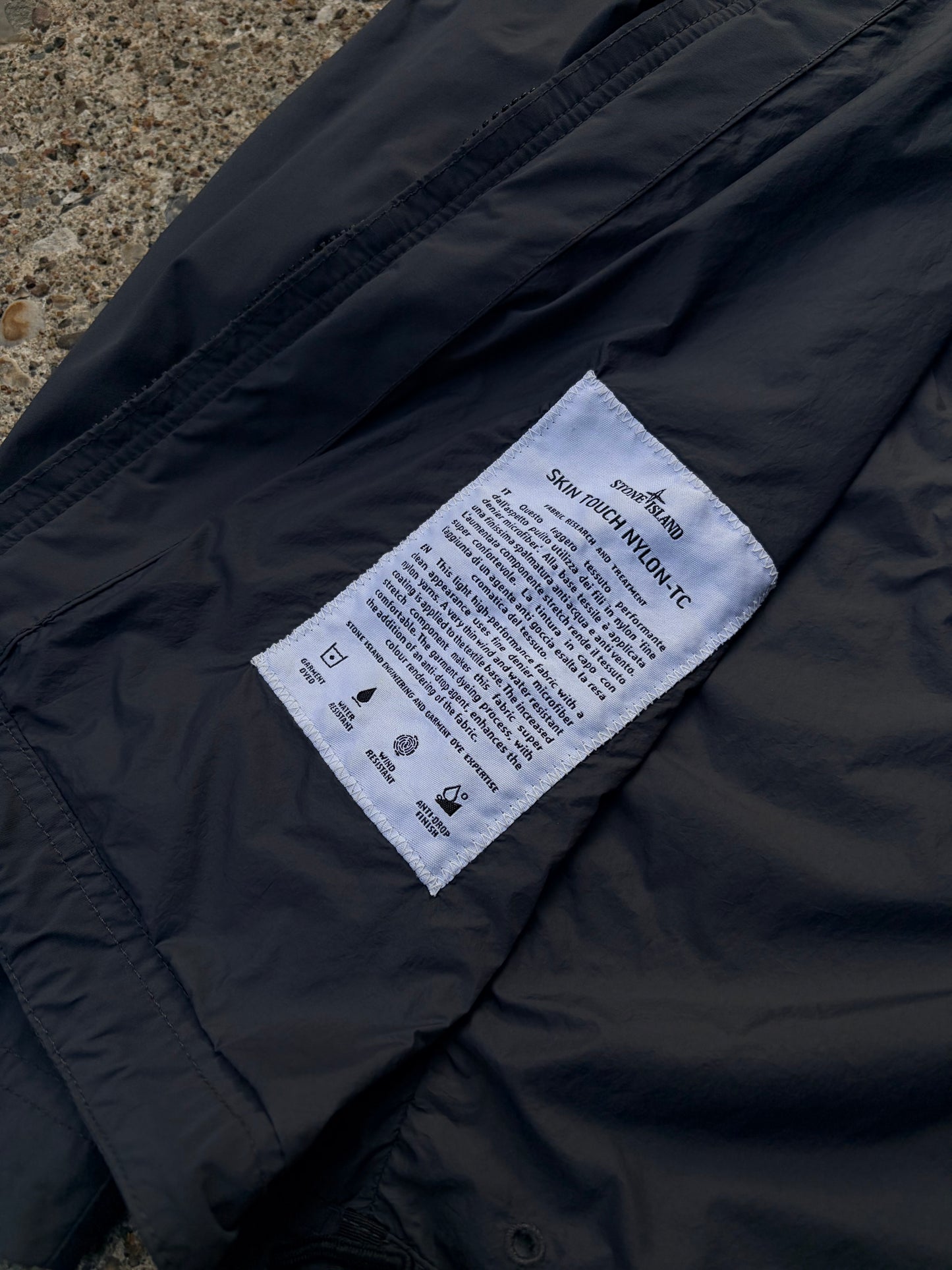 Stone Island Skin Touch Nylon-TC Hooded Jacket – Dark Grey – Medium