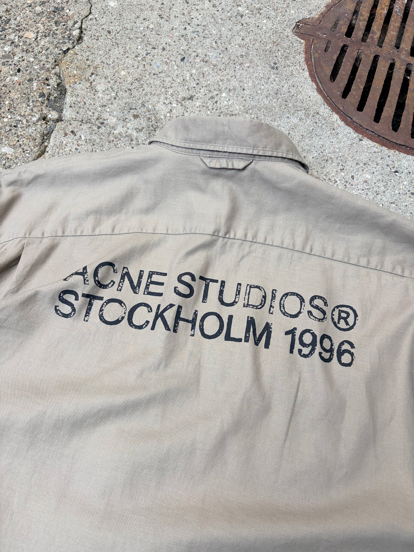 Acne Studios Stockholm 1996 Oversized Shirt – Beige – Large / XL