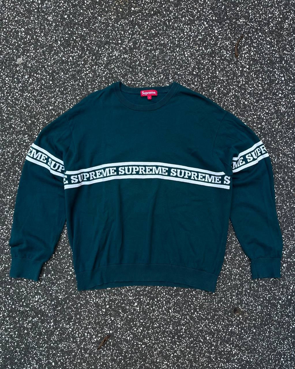 Supreme Sweater Trøje L Large Grøn Green