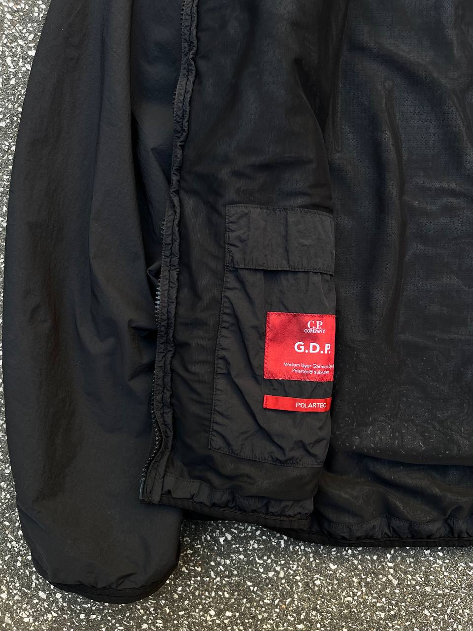 Brugt C.P. COMPANY Polartec Padded jacket / jakke Black / Sort i XL 56