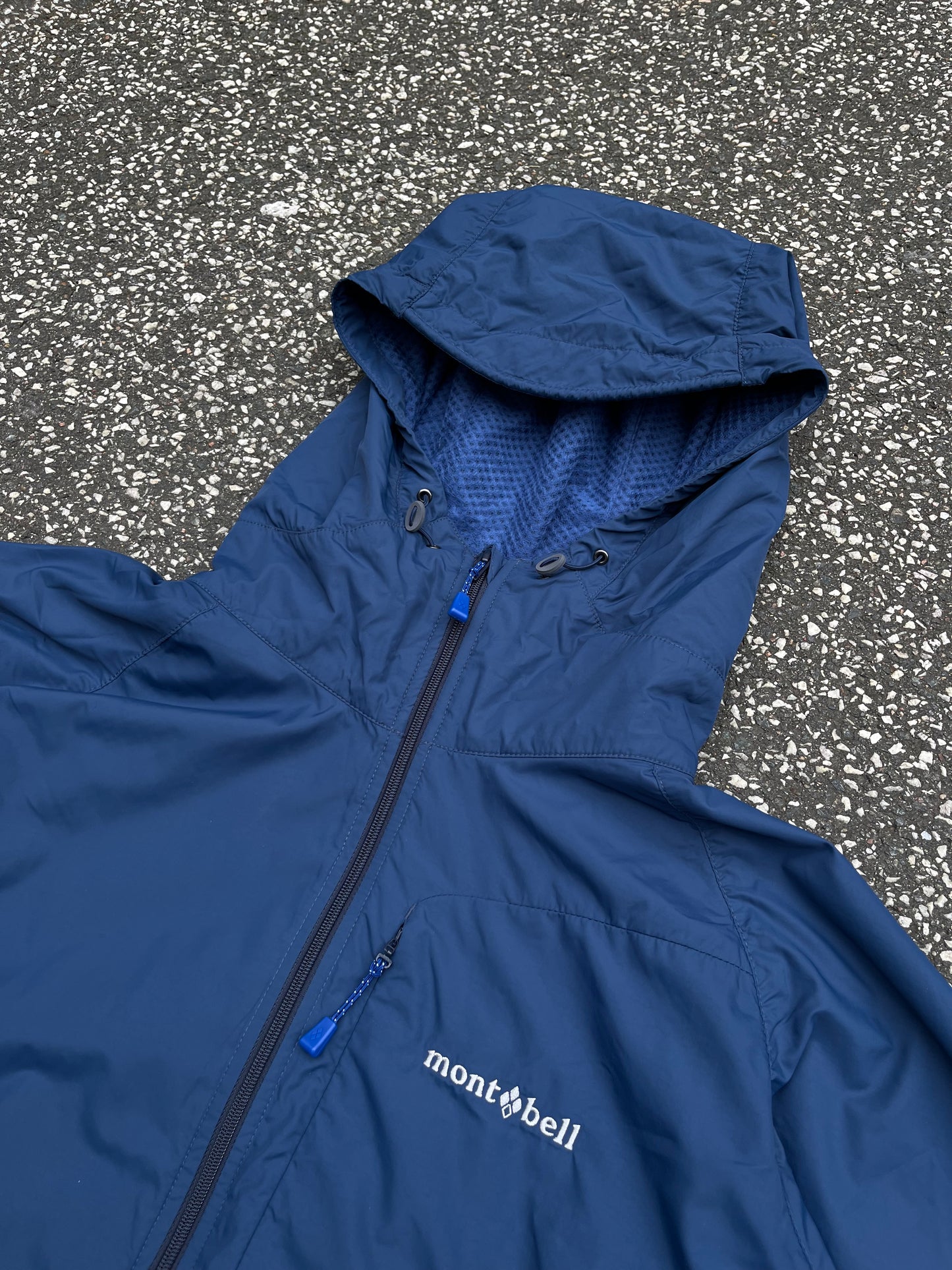 Montbell Climaplus Mesh Wind Jacket Blue, Str. L