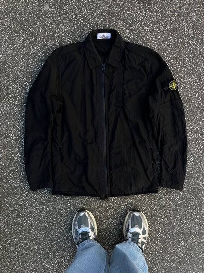 Stone Island Overshirt Sommerjakke i M Medium Sort