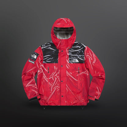 Supreme x The North Face Trompe L’Oeil Printed Taped Seam Shell Jacket
Red / Black
Size XL