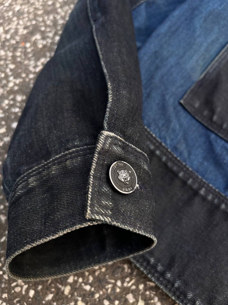 Kenzo Denim Jeans Jakke Raw Denim Japansk Selvedge S Small