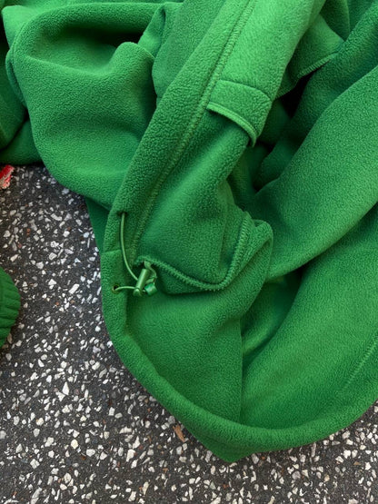 Supreme Box Logo Ninja Fleece Hoodie Polartec L Large Green Grøn