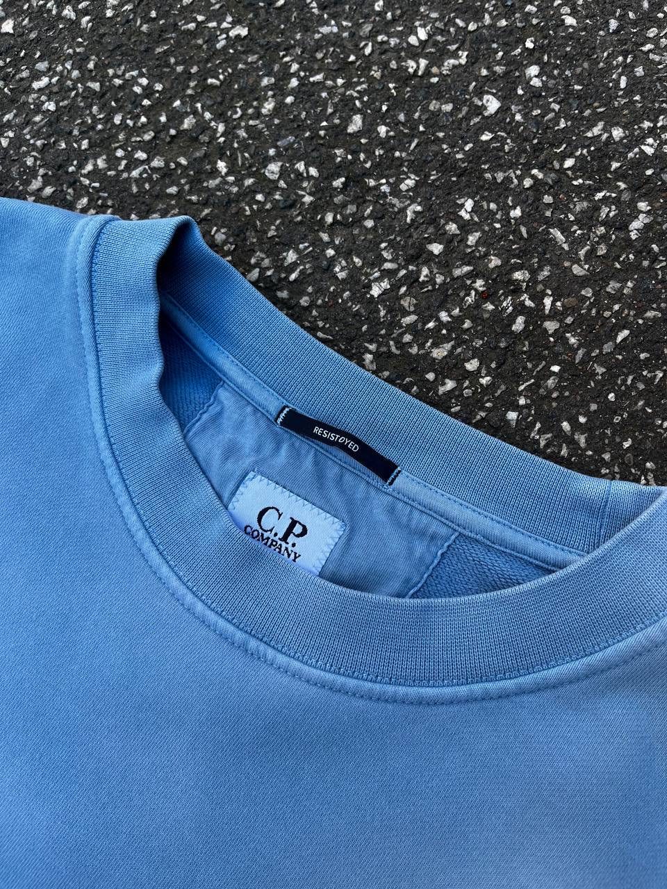 C.P.Company Sweatshirt Resist Dyed i Himmelblå XL