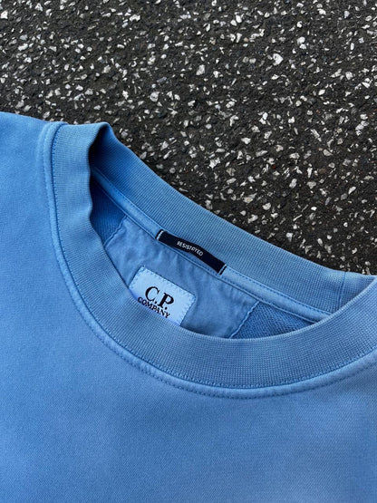 C.P.Company Sweatshirt Resist Dyed i Himmelblå XL