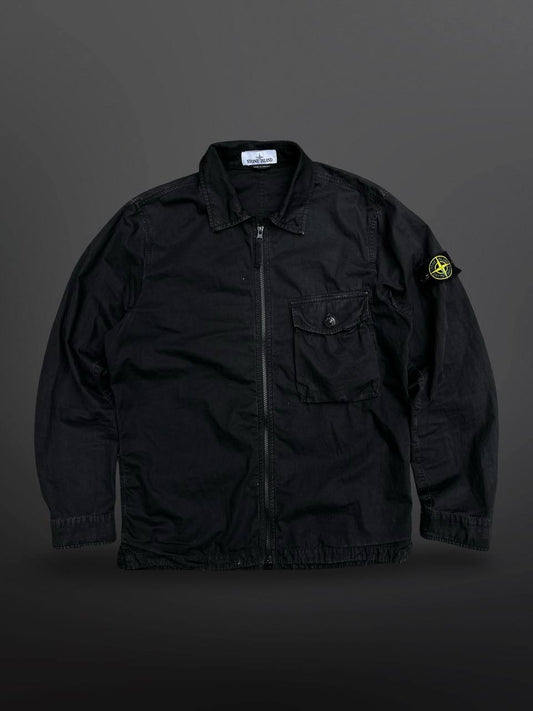 Stone Island Overshirt Sommerjakke Overgangsjakke i Sort Black M Medium 7215114WN