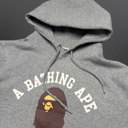 BAPE Classic Ape Head Hoodie – Grey (Large)