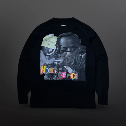 Calm Longsleeve Sweatshirt – Sort M Medium Sort