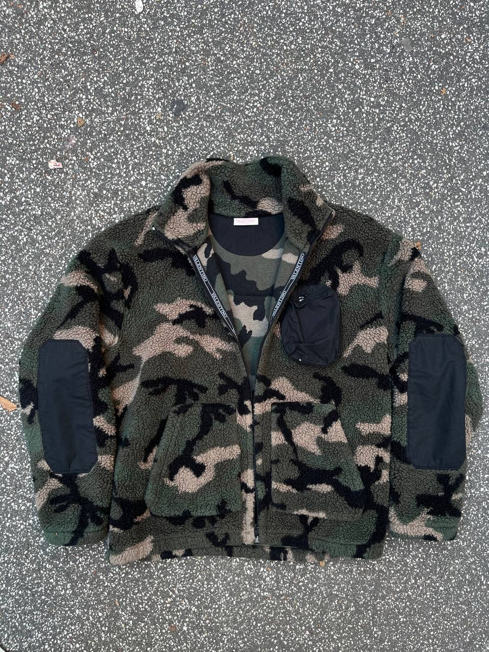Valentino Fleece Jakke XL Camo