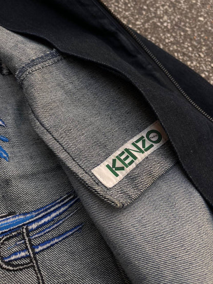 Kenzo Denim Jeans Jakke Raw Denim Japansk Selvedge S Small