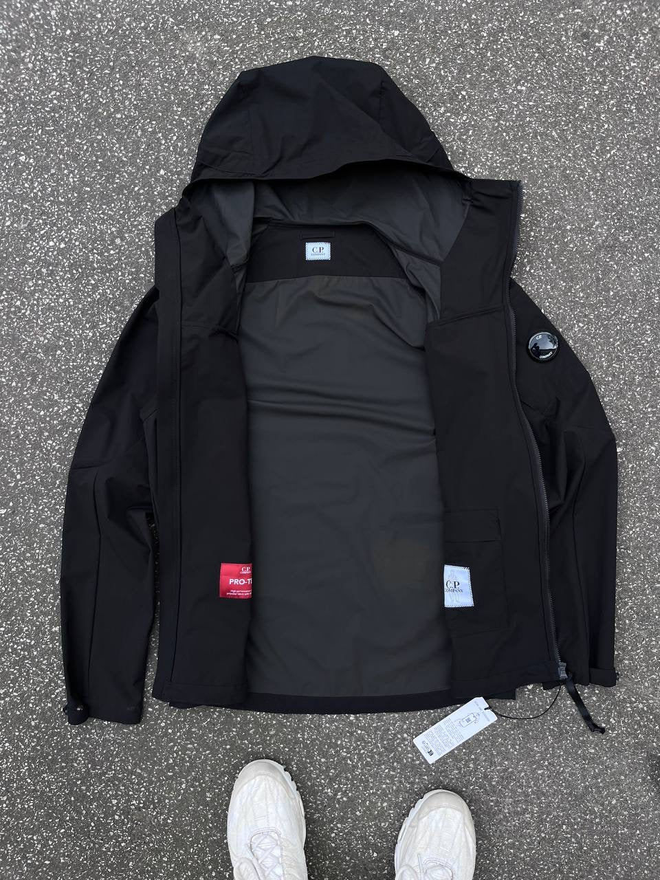 C.P. Company Pro Tek Sommer Jakke Vindjakke Sort Brand New Ubrugt