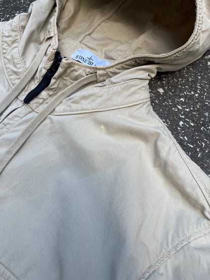 Stone Island Sommejakke Supima Cotton Twill Strech TC Beige XL Brugt Used
