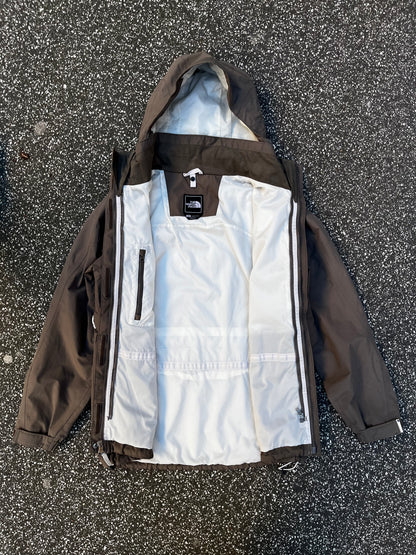 The north face jakke Skijakke regnjakke skaljakke i brun L large dame