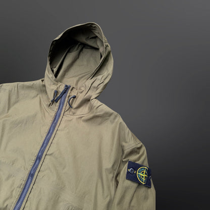 Stone Island Supima® Cotton Canvas Hooded Jacket – Khaki – Large
