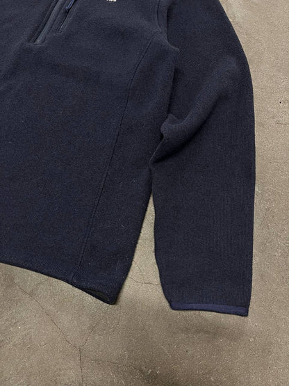 The North Face Fleece Quarter Zip Large Navy Blå Brugt