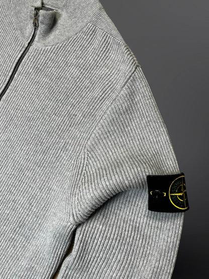 Stone Island Cardigan i Grå Large Brugt Som ny
