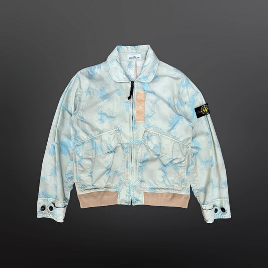 Stone Island Printed Hooded Jacket – Large