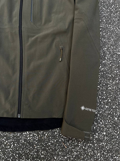 Regnjakke The North Face i grøn khaki farve med Gore-tex membran XS dame