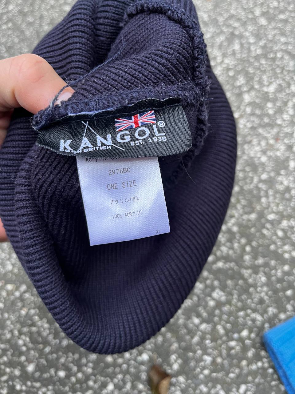 Brugt Used Varm Hue hat vinter hue beanie i mørkeblå Kangol one size M medium
