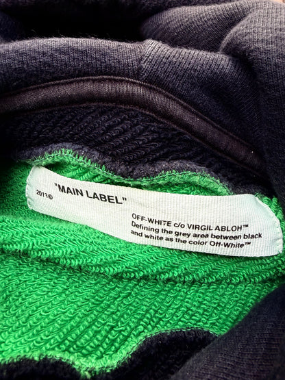 Off-White Impressionism Hoodie – Green / Black – Medium (Fitter Small)